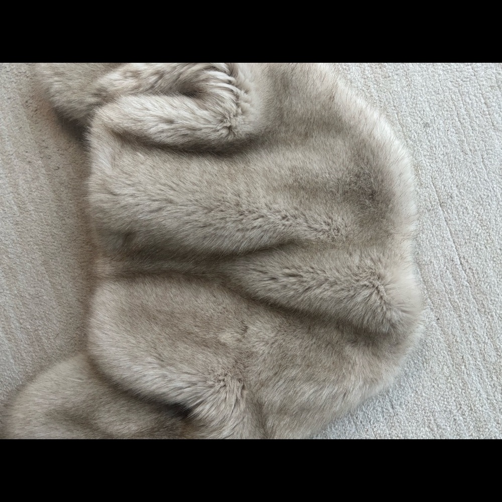 Faux fur Mango coat in mint condition